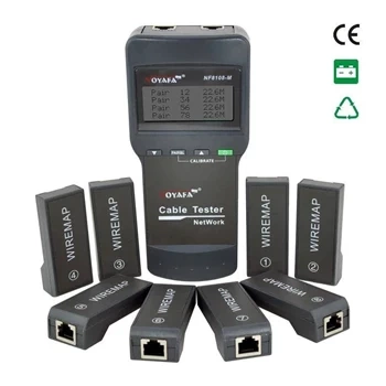 Tester LAN RJ45, zestaw 8 terminatorów, LCD, Noyafa NF-8108M
