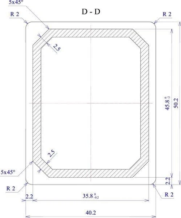 Obudowa 40x50, h=20mm, Z47