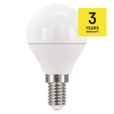 Żarówka LED E14 6W 470lm b. zimny, bańka mleczna Mini Globe