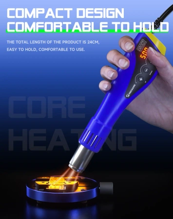 Opalarka hot air 958HT, 600 W, 100–550°C, cyfrowa, przenośna, Mechanic