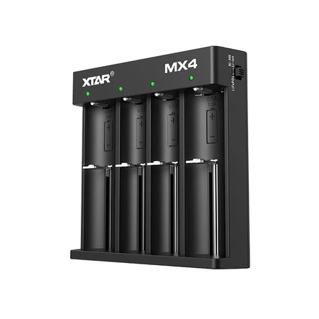 Ładowarka 4-kanałowa do ogniw Li-ion 1,5 V i 3,7 V, LiFePO4 oraz Ni-MH, Xtar MX4