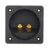 Terminal głośnikowy 2-pin 80 × 80 mm, zaciski zakręcane i bananowe