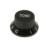 Gałka do potencjometru na oś 6mm - 18mm - czarna, napis TONE - GGC18