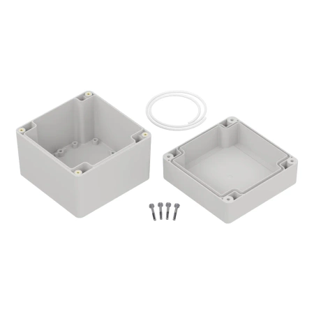 Obudowa hermetyczna ZP105.105.90 jasnoszara ABS