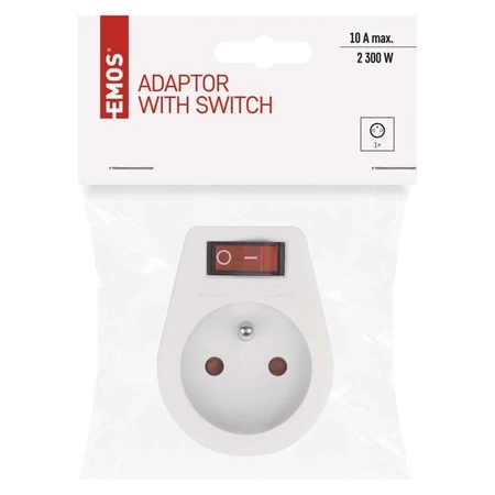 Rozgałęźnik sieciowy 230 V, z włącznikiem, EMOS P0027