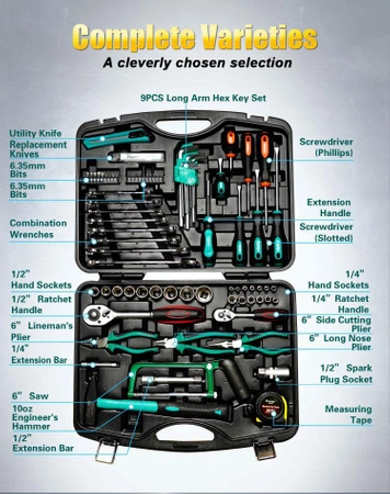 Zestaw narzędzi 85szt. Proskit PK-2168