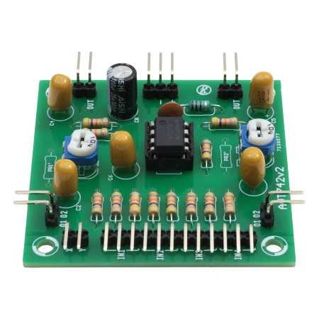 Mikser audio stereo 4-kanałowy TL072, niski szum - KIT AVT 742