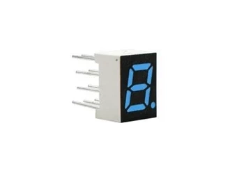 Wyświetlacz LED 7 segmentowy 0.28'' 7.2mm, 1 znak, niebieski, WA