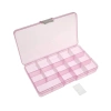 Organizer 17.5x10x2.2cm, 15 przegródek, różowy
