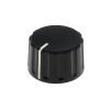 Gałka do potencjometru na oś 6mm - 29x17mm - czarna, biały wskaźnik