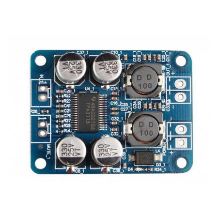 Moduł wzmacniacz audio 1x60W - mono - TPA3118 PBTL