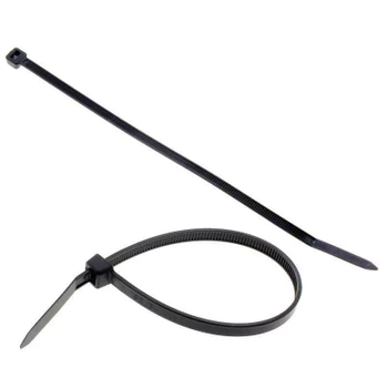 Opaski zaciskowe 450 x 4,8 mm, czarne, 100 szt., Dantom