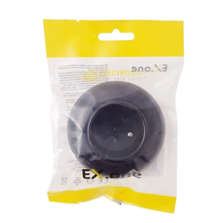 Gniazdo elektryczne z ramką, montaż podtynkowy, kolor czarny, Retro Vintage Loft