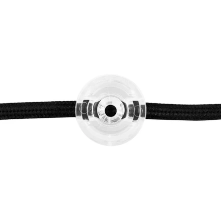 Uchwyt kabla plastikowy 23×18 mm natynkowy transparentny - Retro Vintage Loft