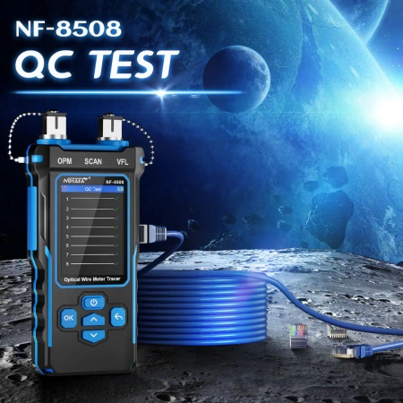 Tester kabli sieciowych LAN i światłowodów 9w1 z PoE, VFL i OPM, Noyafa NF-8508