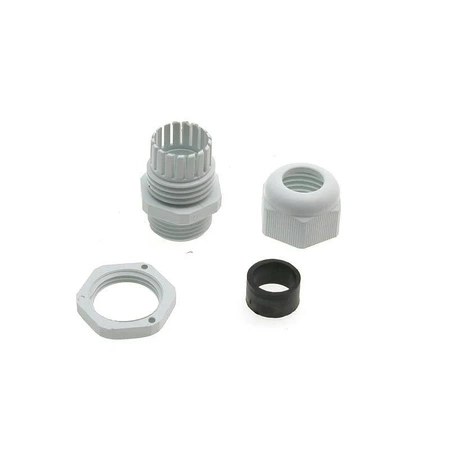 Przepust kablowy, dławnica kablowa, IP68, gwint M20, biały