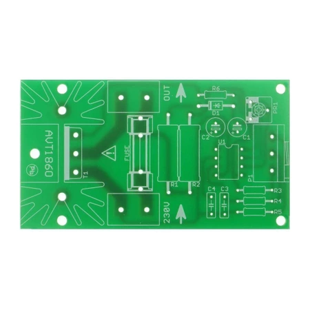 Wzmocniony regulator mocy odbiorników 230 VAC, PCB do projektu AVT1860