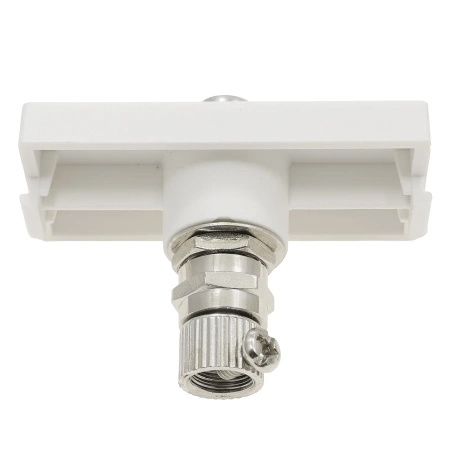 Moduł 1/2 - gniazdo antenowe SAT (typ F) - biały - kompatybilny z ramkami Tawoia Glass