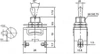 Przełącznik dźwigniowy KN3C-101 ON-OFF SPST, 2 wyprowadzenia, 6 A / 250 V AC