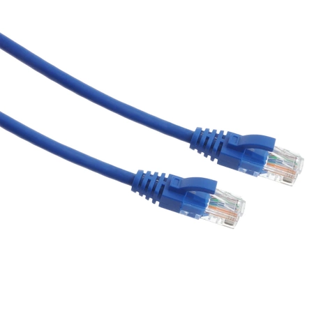 Patchcord Ethernet LAN UTP kat.6 1m niebieski