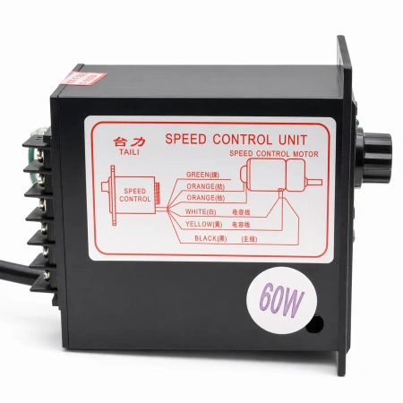 Regulator obrotów silnika 230V 60W – panelowy sterownik prędkości AC z regulacją 0–100