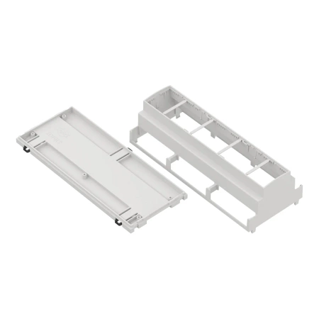 Obudowa modułowa na szynę DIN ZD1012J, 89,8 × 213,8 × 65,2 mm, ABS, szara, Kradex