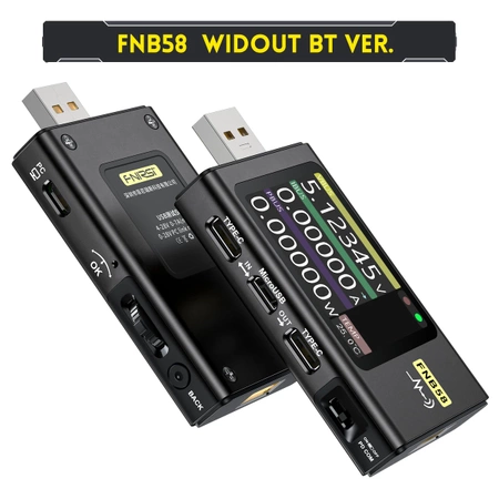 Wielofunkcyjny miernik portu USB, FNIRSI FNB58 wersja bez Bluetooth