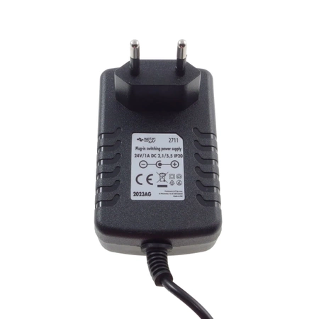 Zasilacz impulsowy 24 V DC, 1 A, 24 W, wtyk DC 2,1/5,5 mm