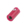 Gniazdo na przewód 2.6mm, izolowane przykręcane, czerwone