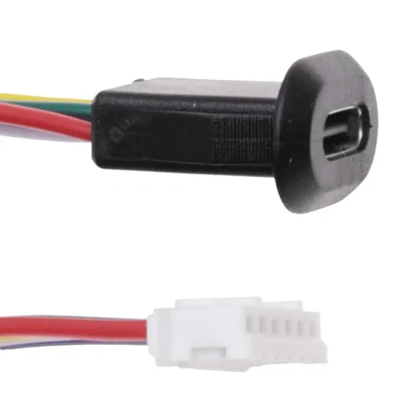 Gniazdo USB-C, 6 pin, mocowane na zatrzask