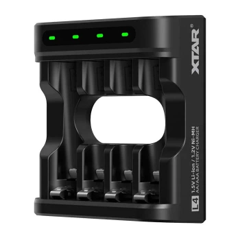 Ładowarka 4-kanałowa do ogniw AA i AAA Li-ion 1,5 V oraz Ni-MH, USB-C, Xtar L4