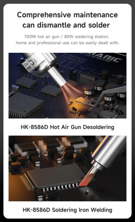 Stacja lutownicza HK8586D Mechanic