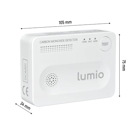 Czujnik czadu, autonomiczny, bateryjny LUMIO DCA001