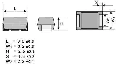Kondensator tantalowy SMD 10 uF, 16 V, typ C