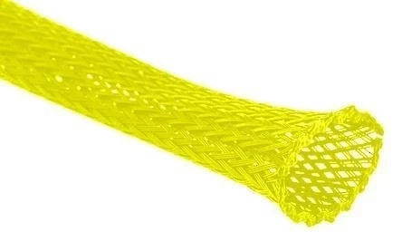 Oplot poliestrowy 4/8 mm, żółty neonowy, 1mb