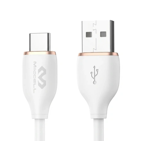 Kabel USB-A do USB-C 6A 1,5m biały Miccell