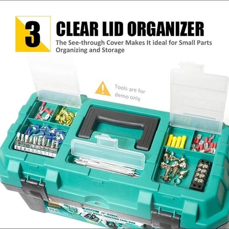 Skrzynka narzędziowa z mocnego polipropylenu, organizer 19 cali, max 25kg, Proskit SB1918