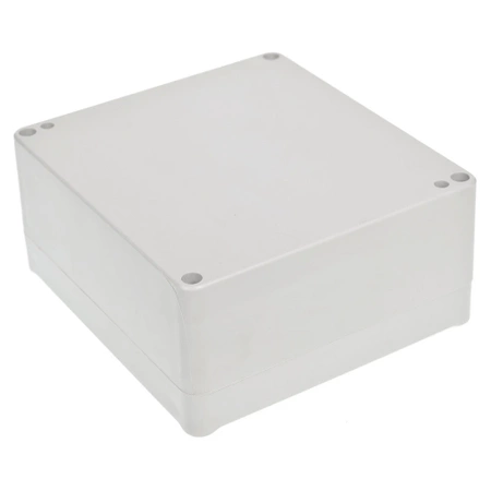 Obudowa hermetyczna z uszczelką do elektroniki 115,4 × 125,3 × 58,1 mm PS jasnoszary KRADEX Z59JH