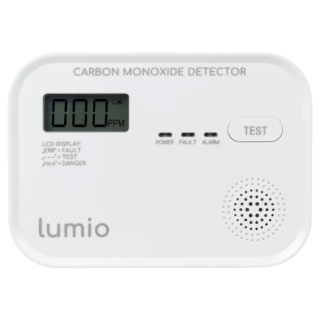 Czujnik czadu z LCD, autonomiczny, bateryjny LUMIO DCA002