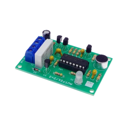 Klaskacz - akustyczne zdalne sterowanie - wersja z przekaźnikiem - KIT AVT 721/2