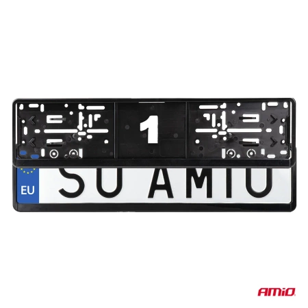 Ramka tablicy rejestracyjnej 520x110mm EU AMIO 04780