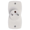 Rozgałęźnik sieciowy 230V, 2 gniazda, 10A, biały, EMOS P0028