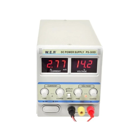 Zasilacz laboratoryjny 0-30V/0-5A LED, PS-305D