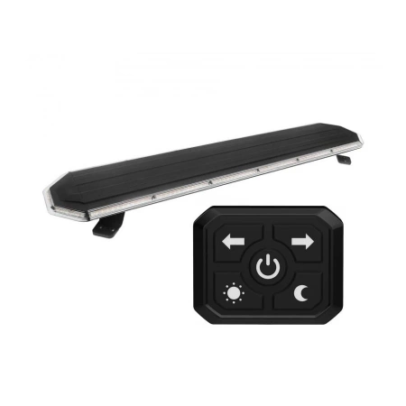 Belka ostrzegawcza LED na dach pojazdu, 188 cm, 122W, 252 LED, światło pomarańczowe, śruby, R65 R10, BLK0043