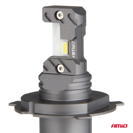 Żarówka samochodowa LED 2szt H4 H19 6000K Canbus 60W AMIO-04114 seria HYBRID