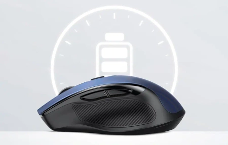 Mysz bezprzewodowa 2,4 GHz, 800–4000 DPI, 6 cichych przycisków, granatowa, UGREEN MU006