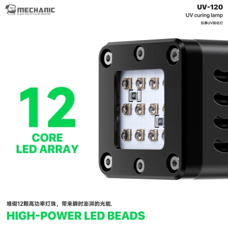 Lampa UV UV-120, 46 W, 12 diod, chłodzenie powietrzem, Mechanic