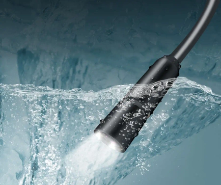 Przemysłowy endoskop ręczny HD z ekranem 3.5" IPS, IP67, rozdzielczość 1080P, elastyczny przewód 10m, Noyafa NF-615