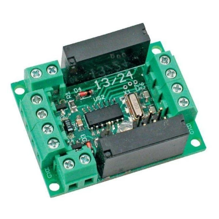 Miniaturowy moduł 2 przekaźników RS485 - KIT AVT 1745