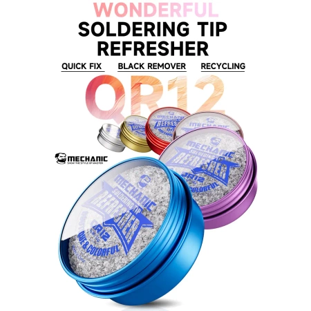 Preparat do regeneracji grotów lutowniczych - Mechanic QR12 Soldering Tip Refresher, puszka 12g
